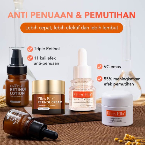 Triple Retinol Morning C Night A Set Perawatan Kulit