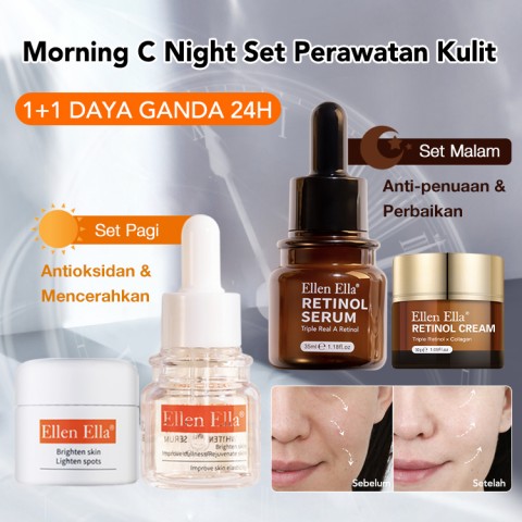 Triple Retinol Morning C Night Set Perawatan Kulit