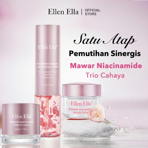ELLEN ELLA Rose Niacinamide pemutih Trio