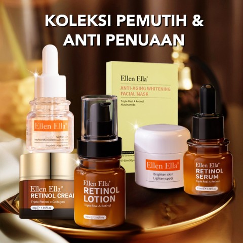 Koleksi produk pemutih dan anti penuaan ELLEN ELLA